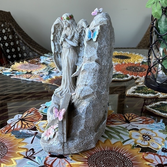 Brand New Memorial Picture Frame Resin Angel Wing Photo Holder Bereavement Gift - Picture 9 of 14